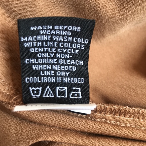 Violets & Roses Camel Ruthy Solid zipper stretchy boot cut pull on pants Sz 8/29 - Picture 9 of 10